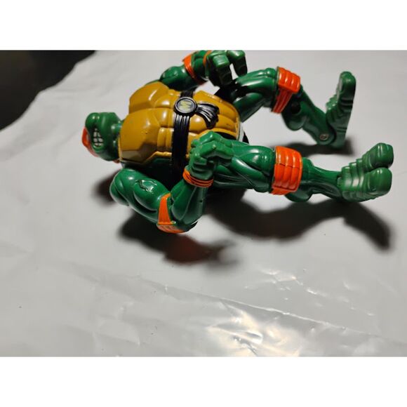 Vintage Teenage Mutant Ninja Turtles TMNT 1996 Coil Force Michelangelo Figure - Picture 6 of 9